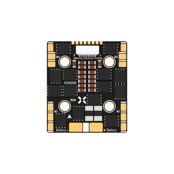 Wholesale Foxeer Reaper F4 Slim Mini ESC 128K 60A BL32 4in1 9~40V 20mm M3 for Flight Controller Stack RC FPV Racing Drone